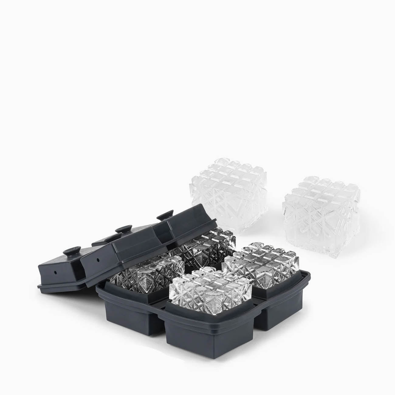 W&P Cocktail Ice Tray Crystal Charcoal