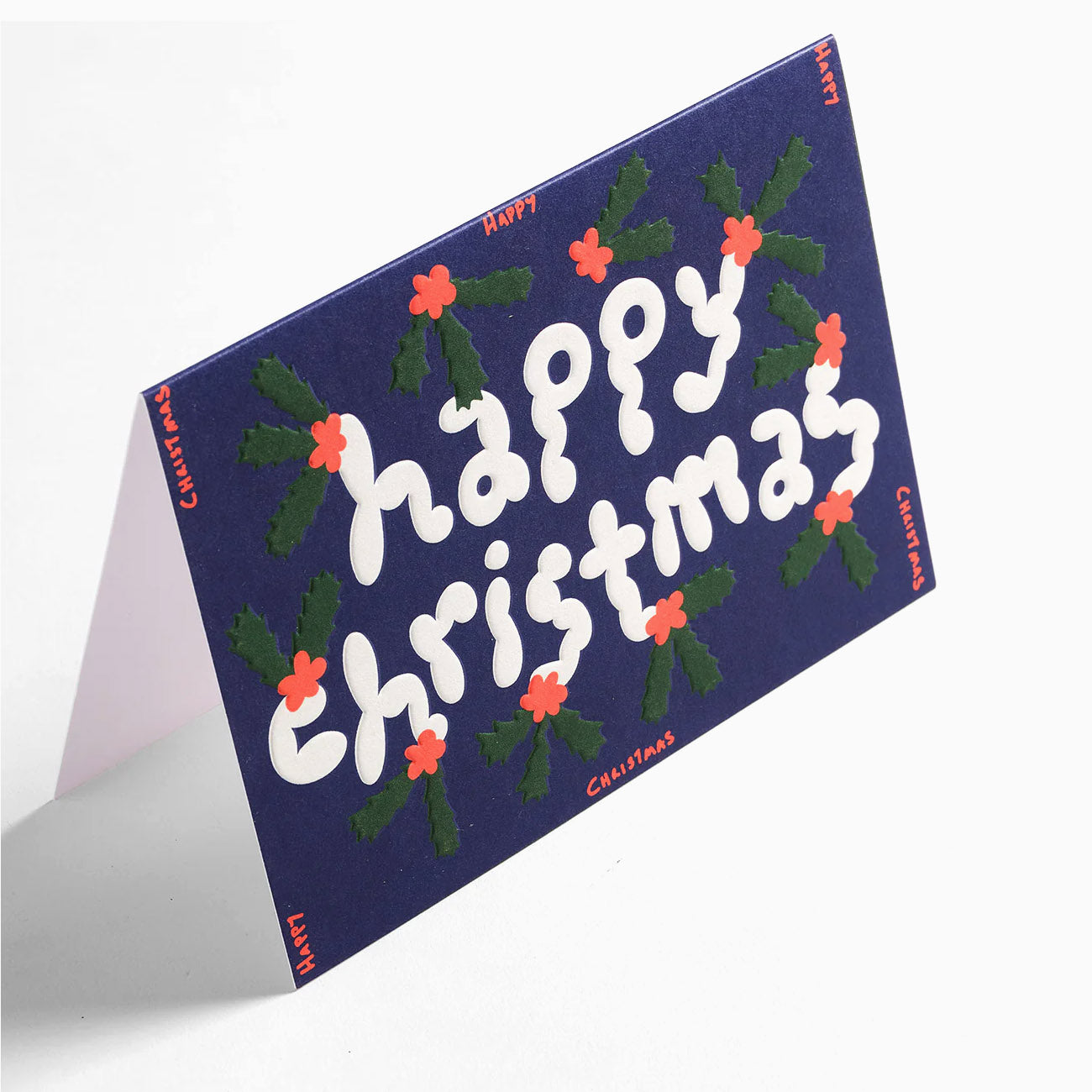 WRAP Happy Christmas Holly