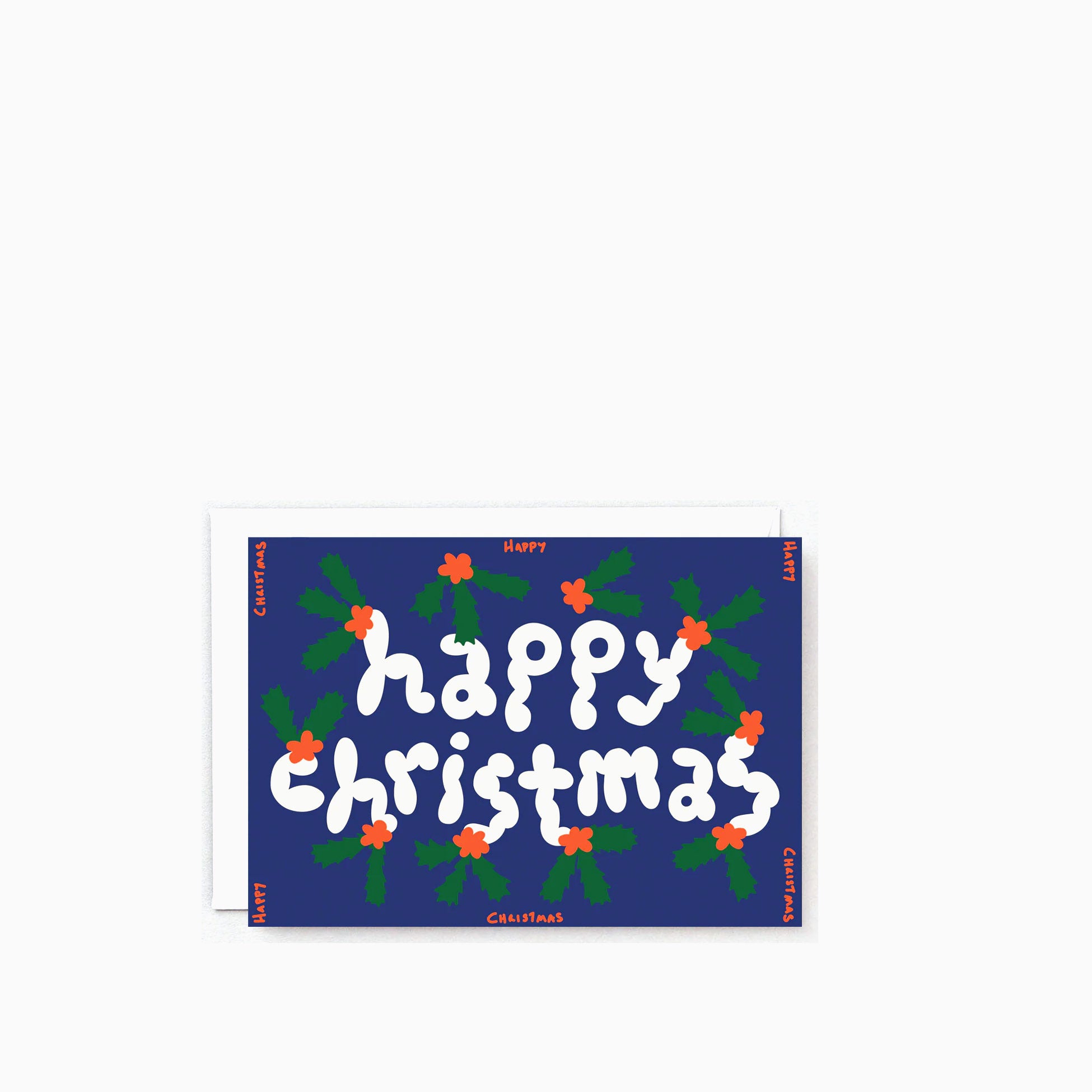 WRAP Happy Christmas Holly