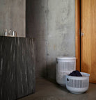 Zone Ume Laundry Basket with Lid 60L - Soft Grey