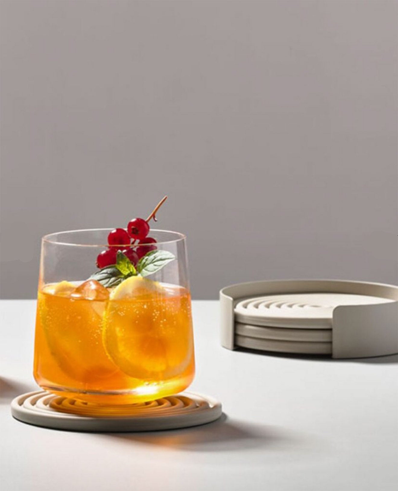 Zone Rocks Coasters (Set of 4) - Warm Grey