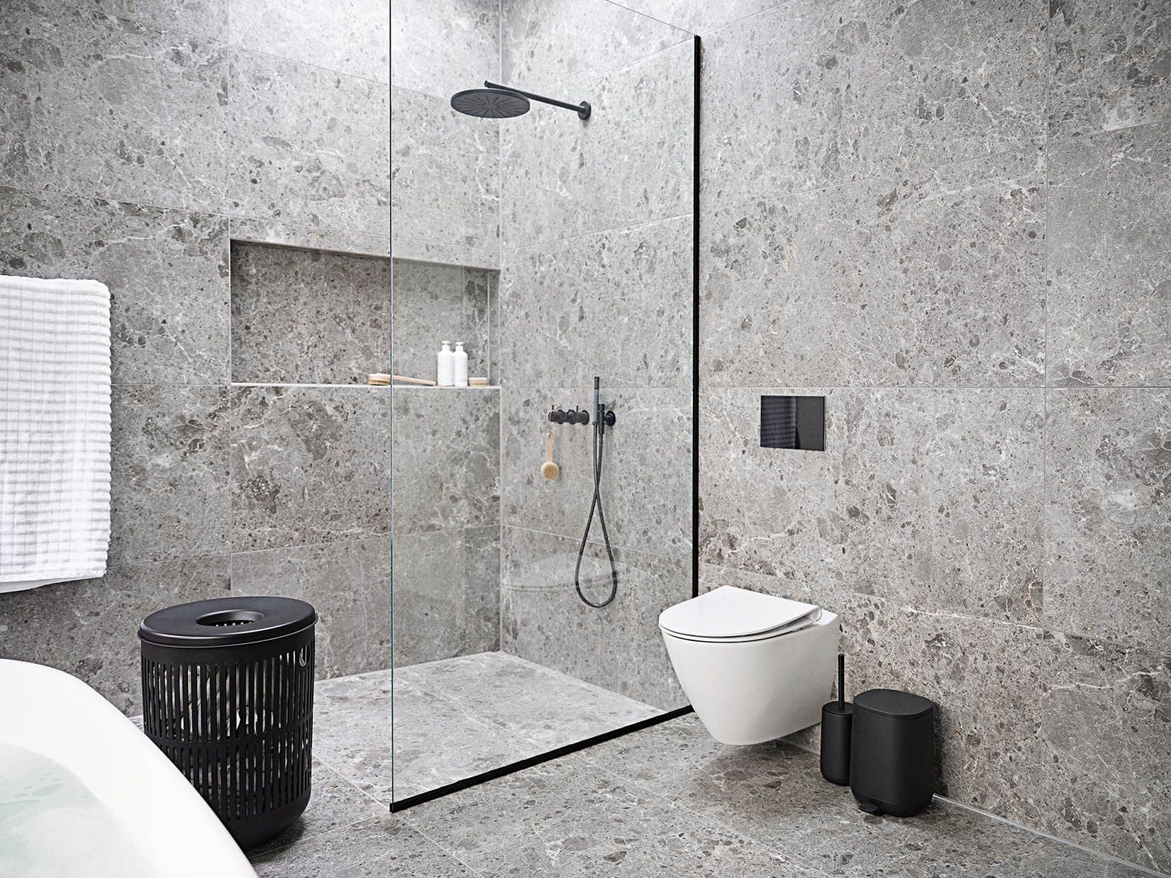 Zone Ume Laundry Basket Black