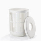 Zone Ume Laundry Basket with Lid 60L - White