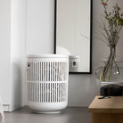 Zone Ume Laundry Basket with Lid 60L - White