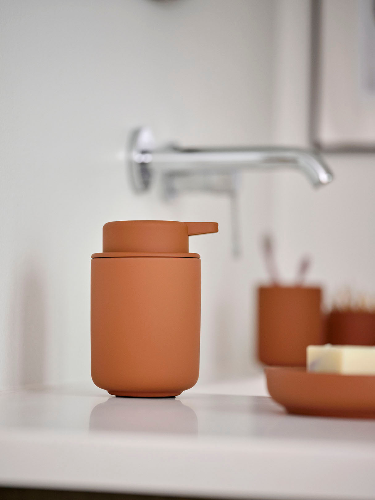 Zone Ume Soap Dispenser Terracotta