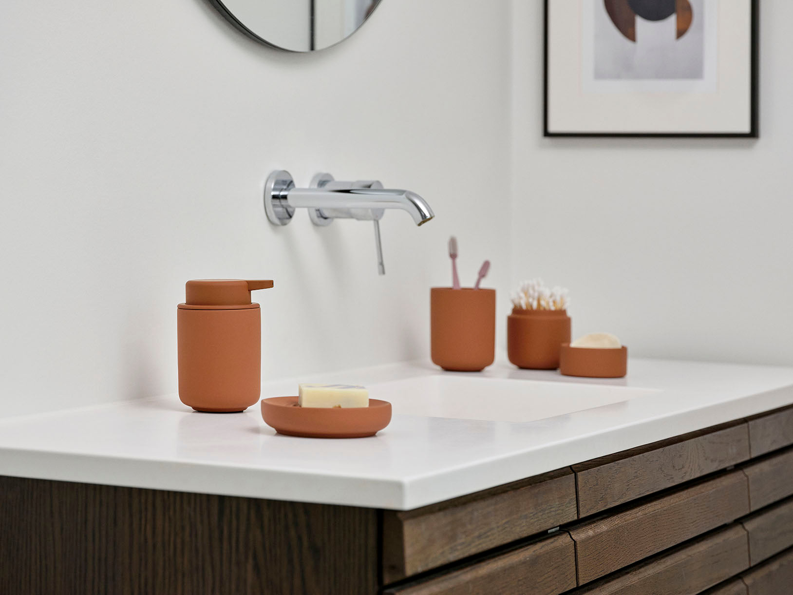 Zone Ume Toothbrush Mug Terracotta