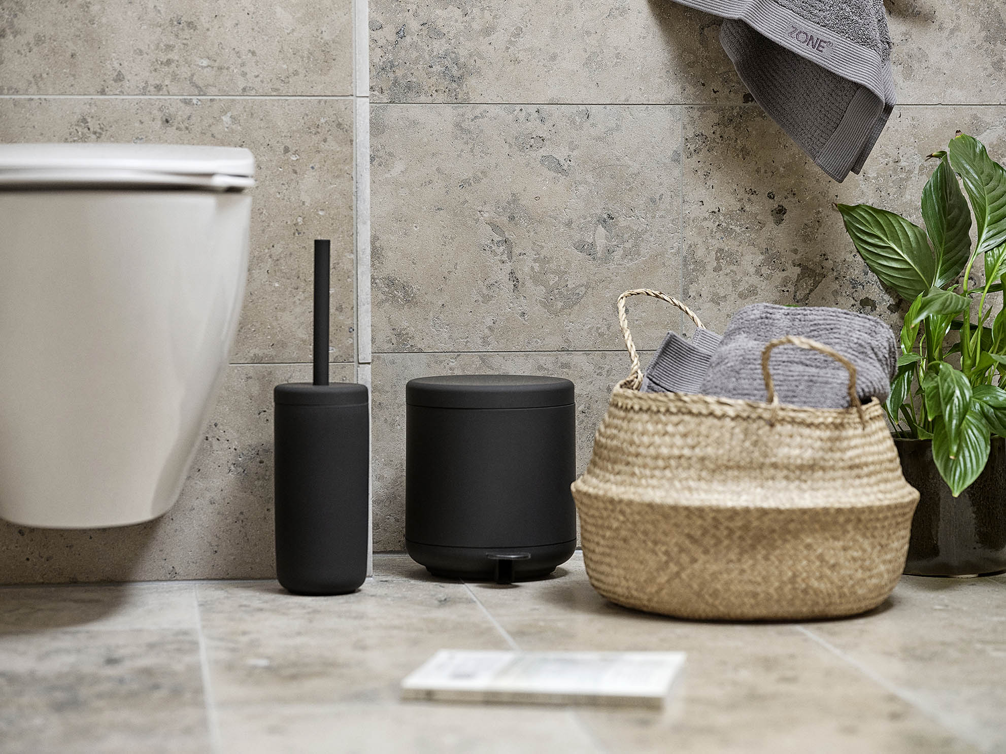 Zone Ume Toilet Brush - Black