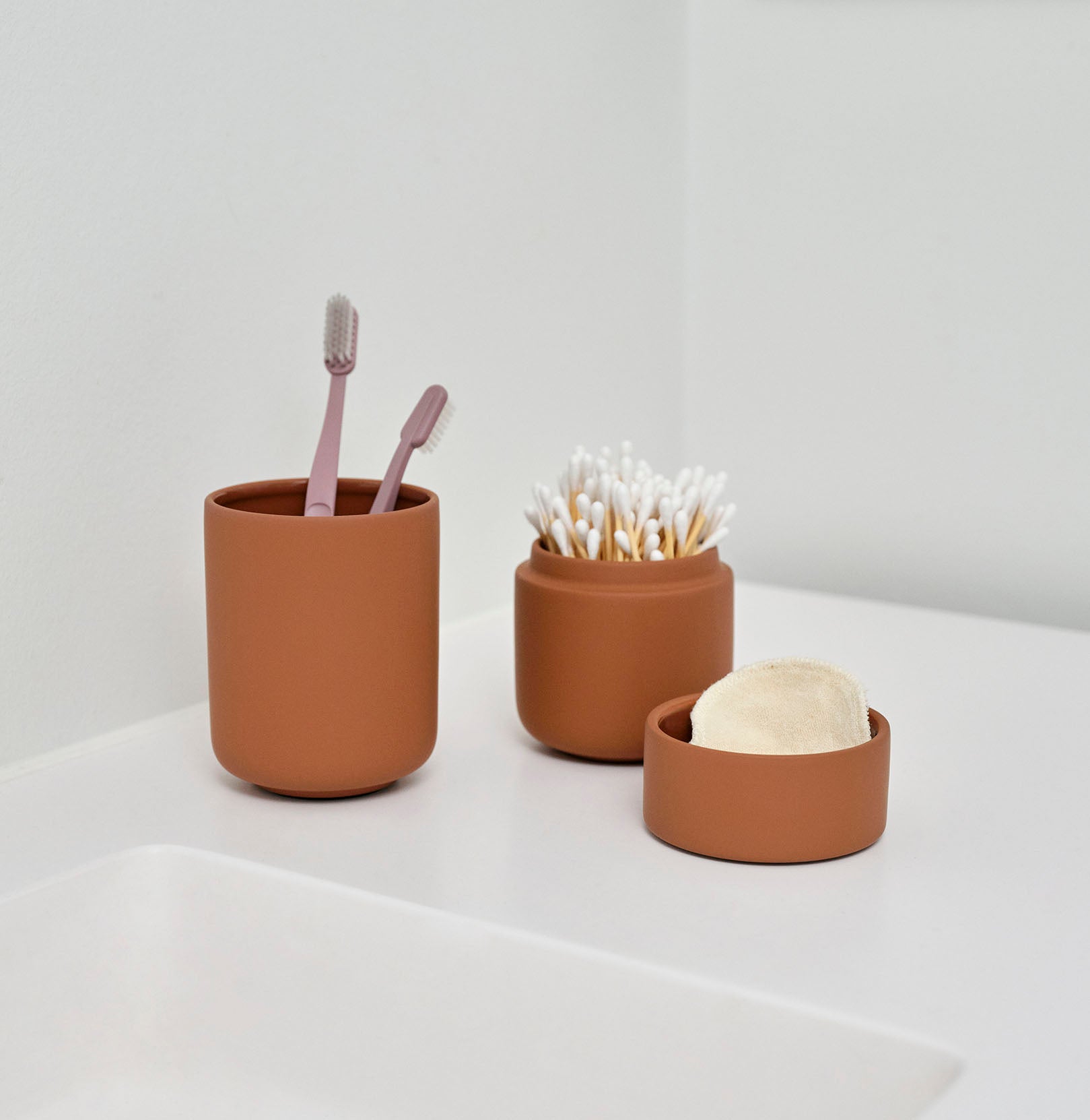Zone Ume Toothbrush Mug Terracotta