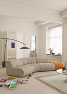 Muuto Contra Floor Lamp Anthracite Black with Concrete Base