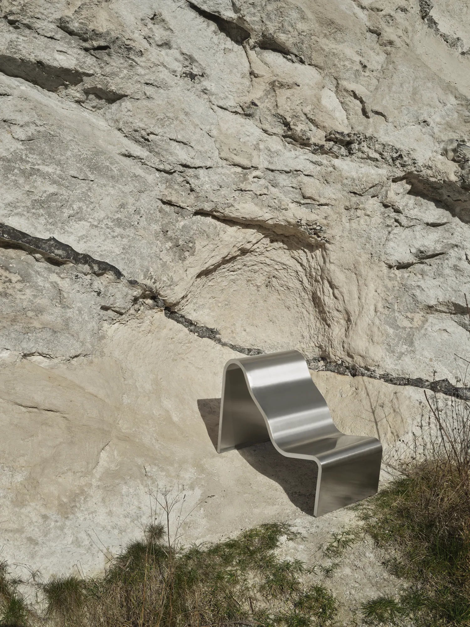 Muuto Dream View Bench Brushed Stainless Steel