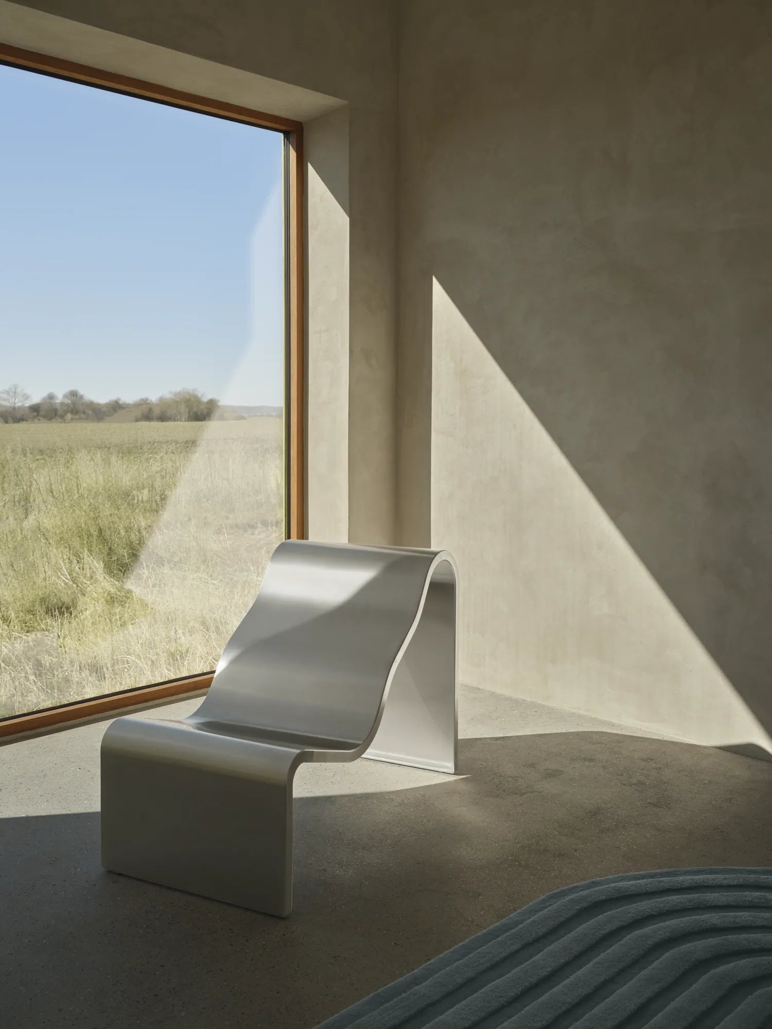 Muuto Dream View Bench Brushed Stainless Steel