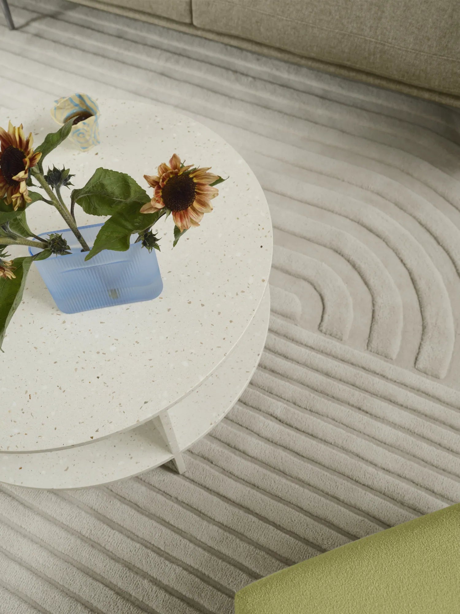 Muuto Halves Coffee Table 85cm Terrazzo Round