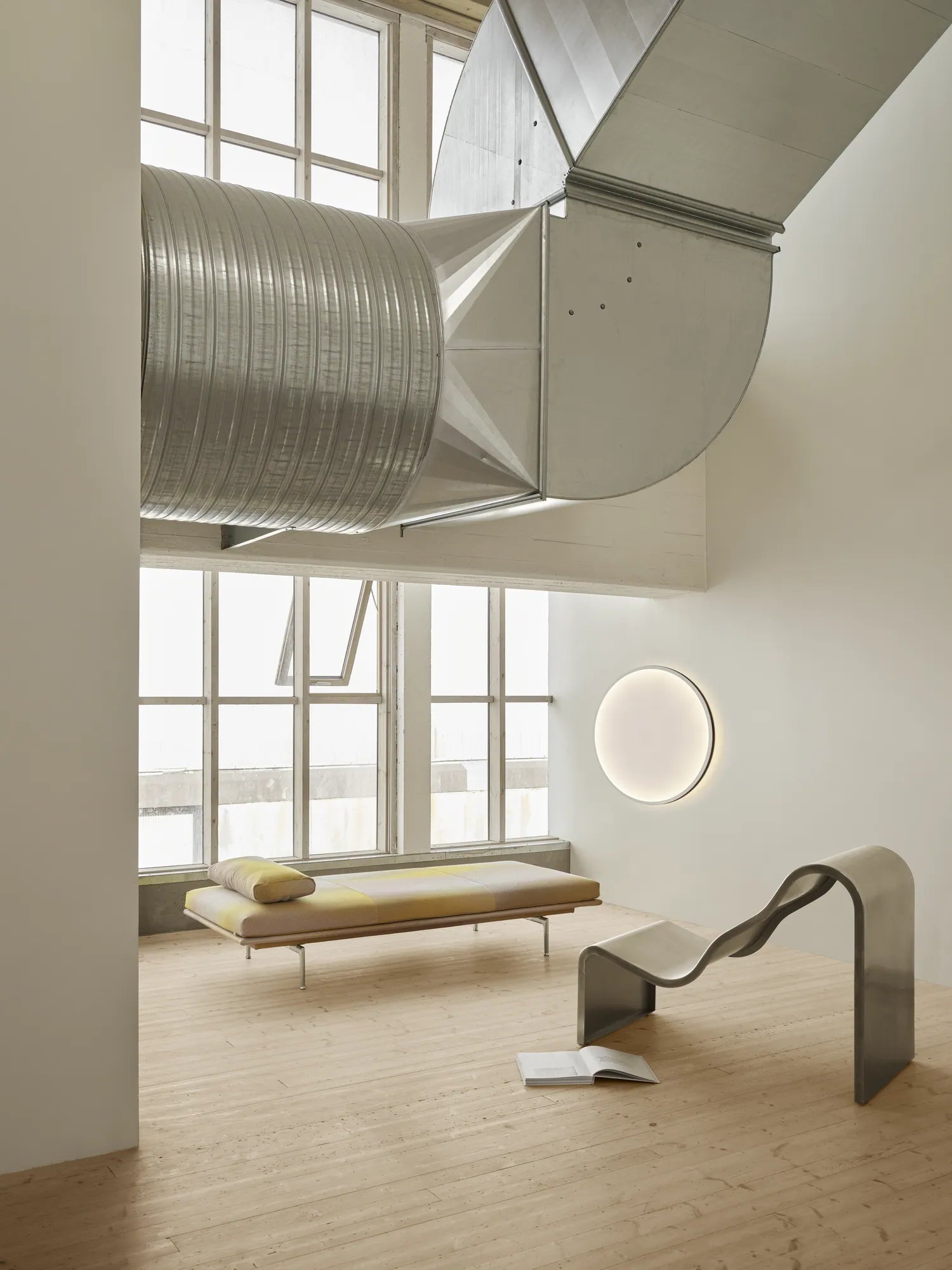 Muuto Dream View Bench Brushed Stainless Steel