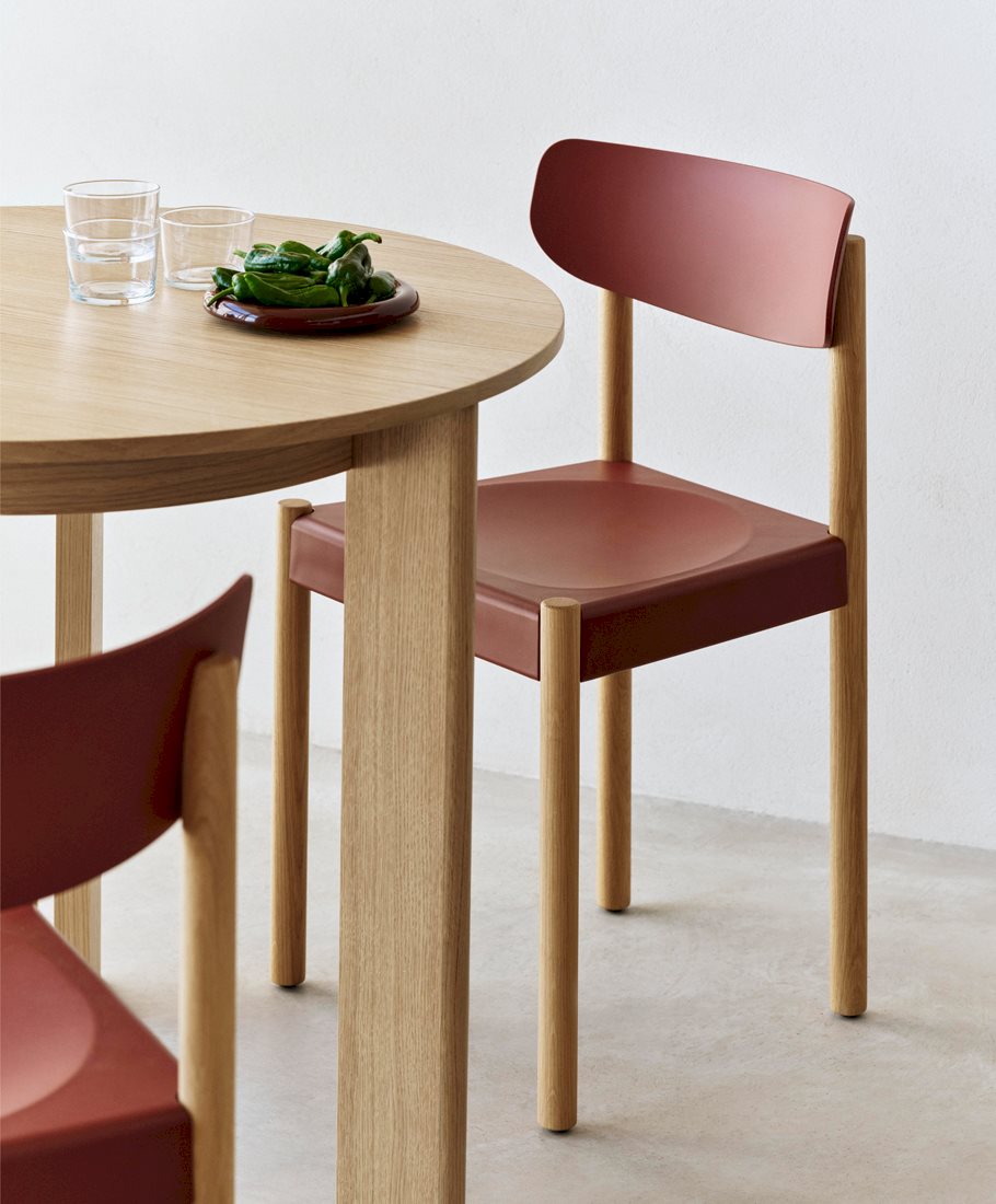 HAY Pack Chair 10 Solid Oak Base Polypropylene