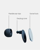 Ostrichpillow Orbit Silicone Earplugs Noise Reduction Reusable