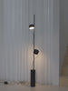 Muuto Contra Floor Lamp Anthracite Black with Concrete Base