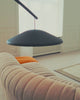 Muuto Contra Floor Lamp Anthracite Black with Concrete Base