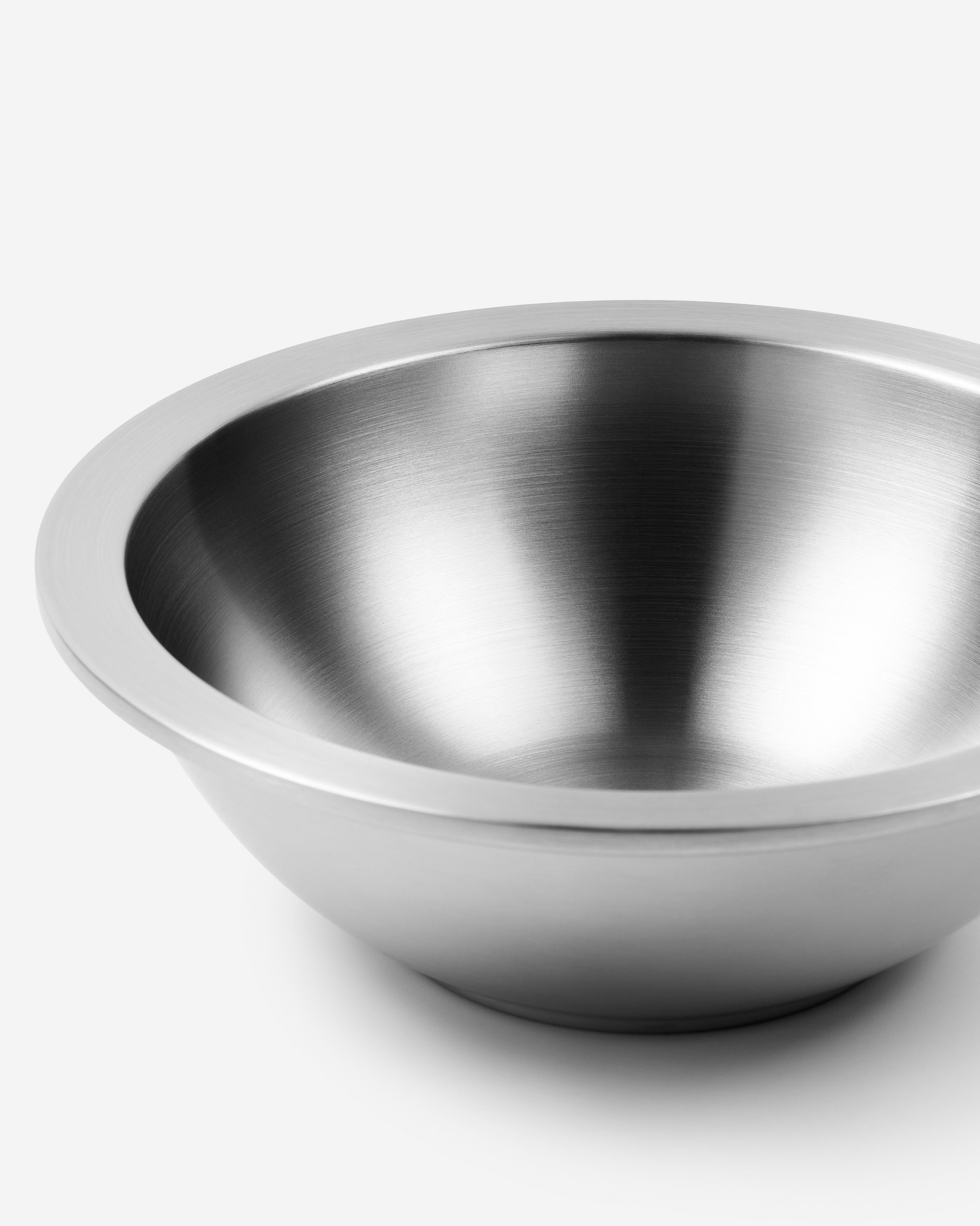 Service Projects Steel Bowl 02 Brushed Stainless Steel