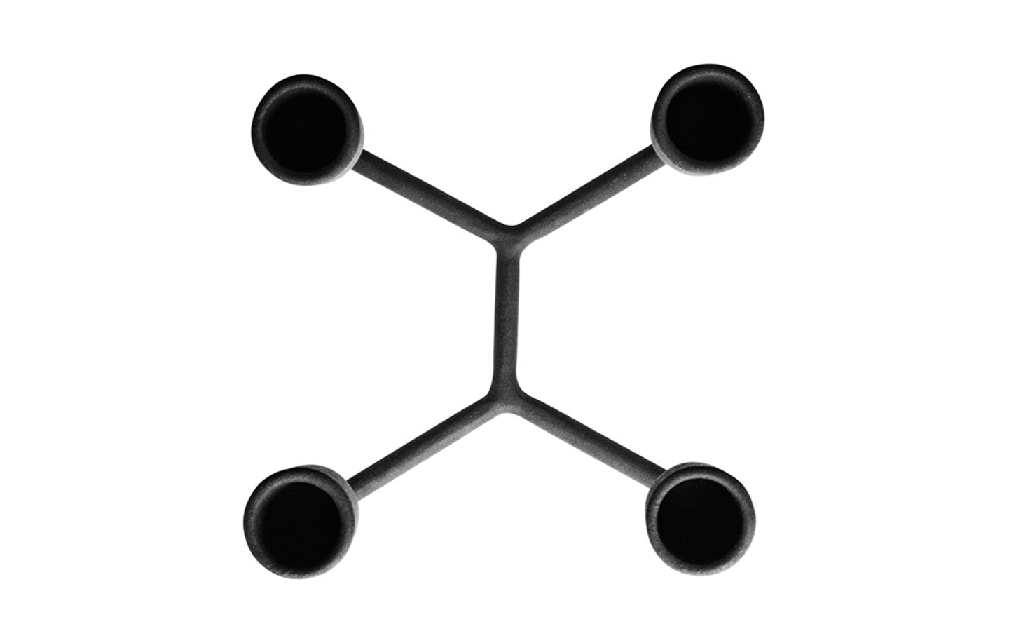 Normann Copenhagen Heima 4 Armed Candlestick Holder Black Top View