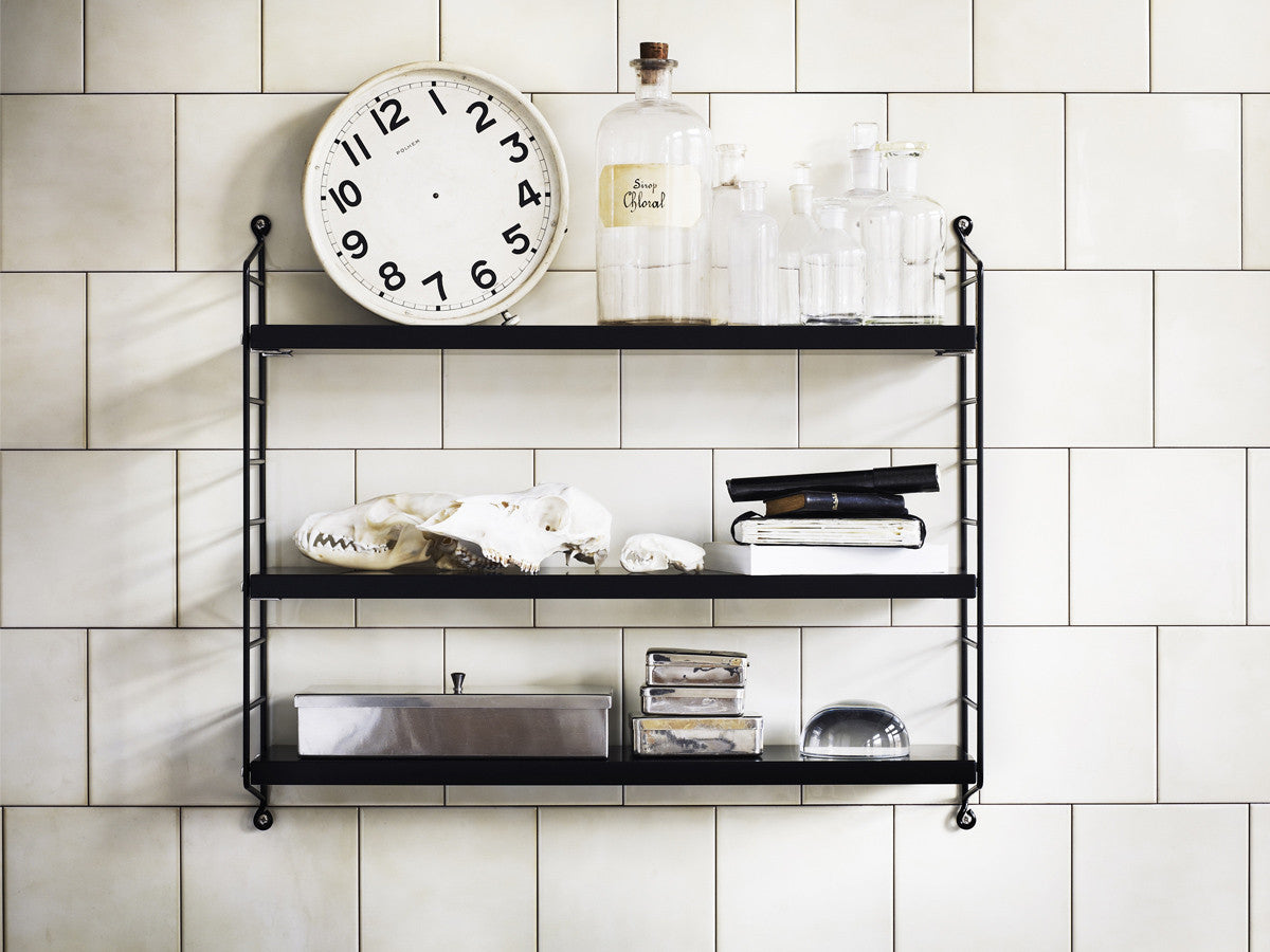 String Pocket Black Stained Ash Display