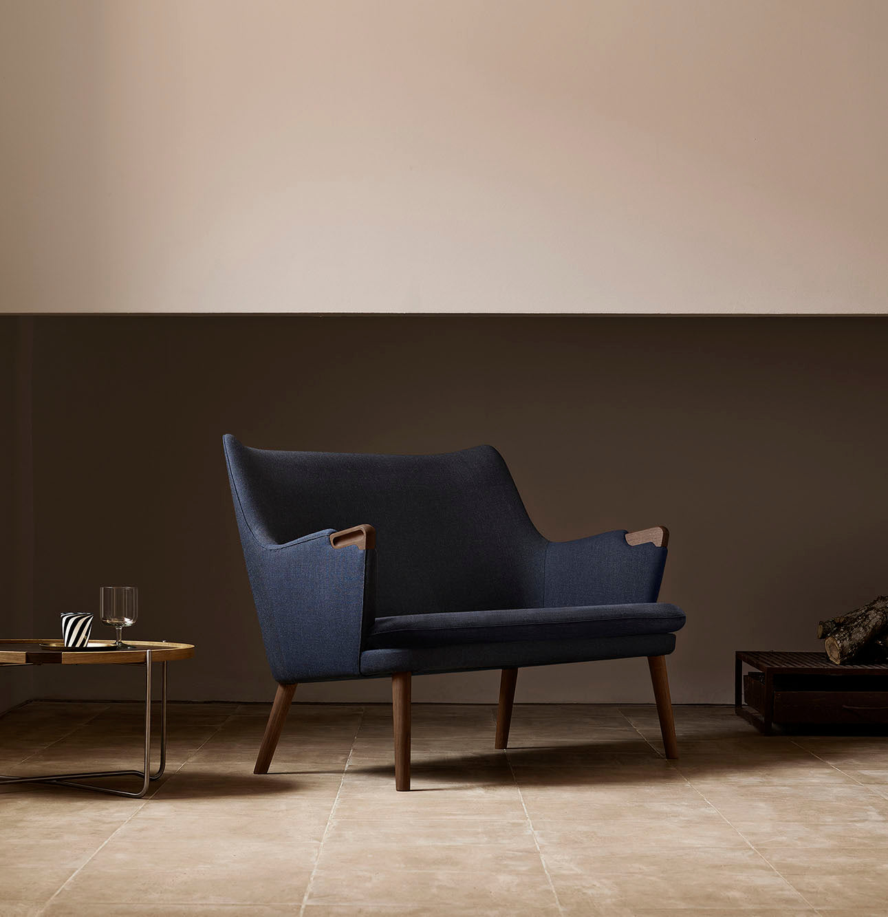 CH72 Walnut Canvas Fabric