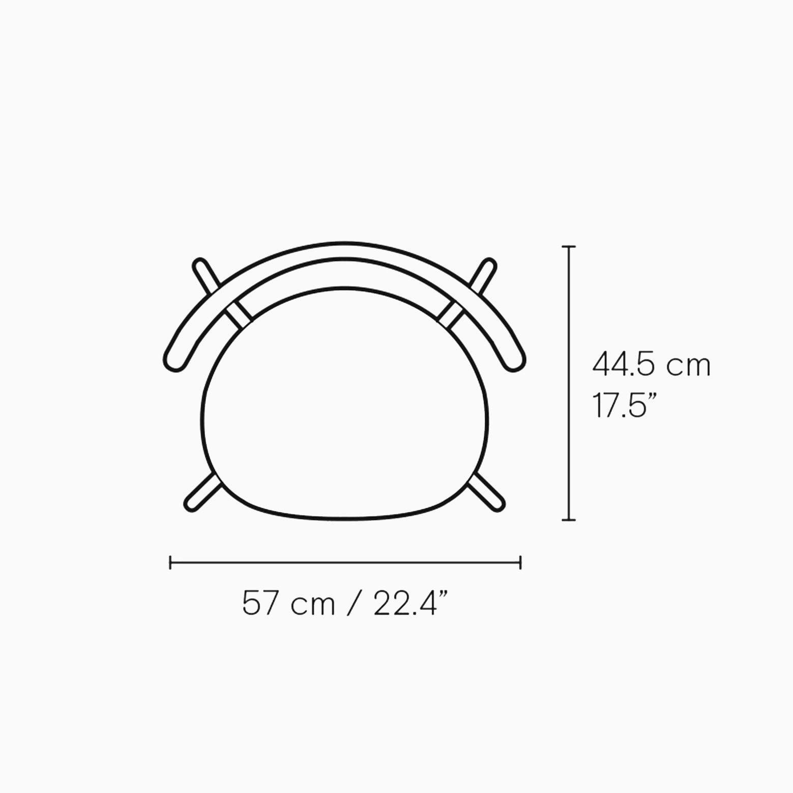 Carl Hansen & Son CH88 Chair Dimensions