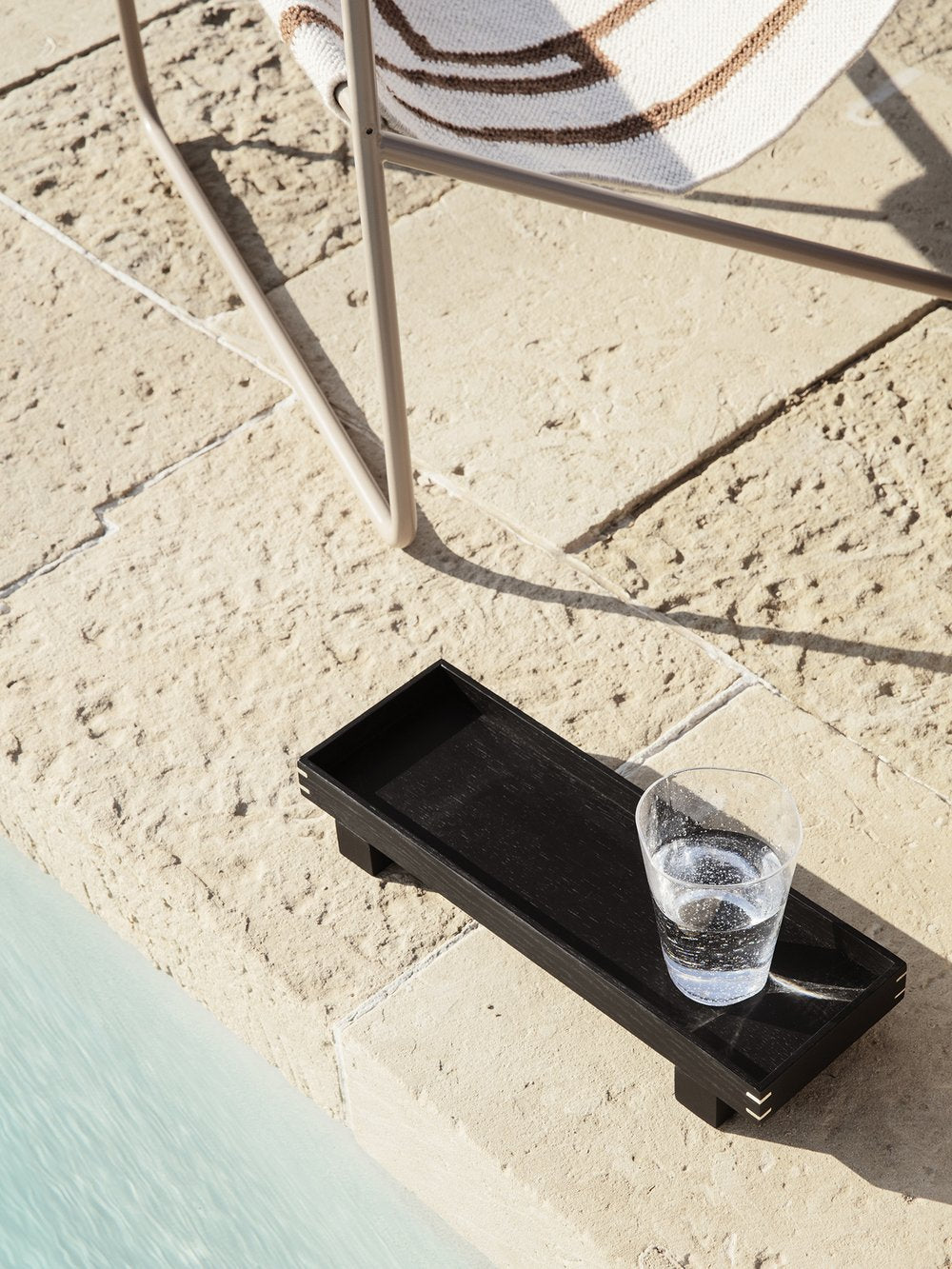 Ferm Living Bon Wooden Tray Extra Small Dark Stained Oak