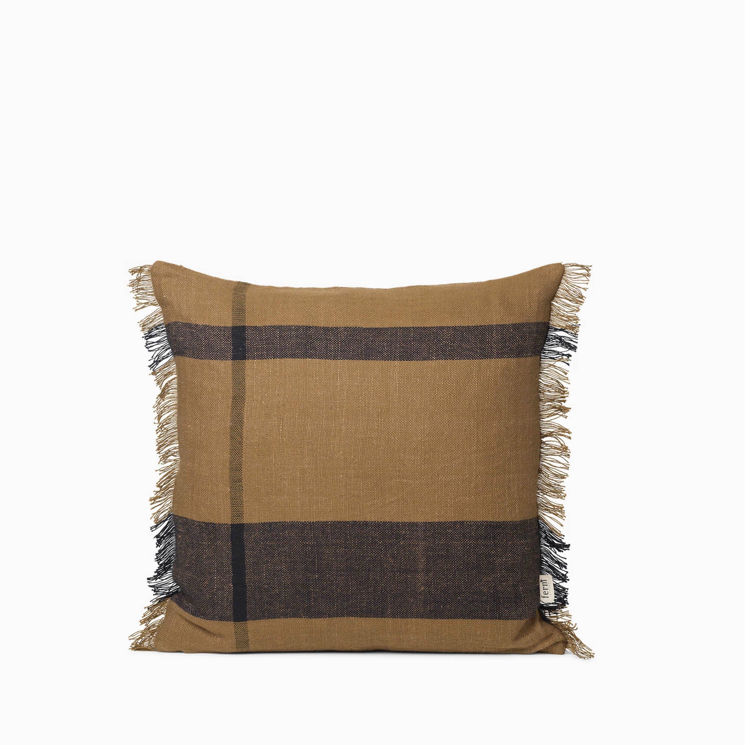 Ferm Living Dry Cushion 50x50cm - Sugar Kelp/Black