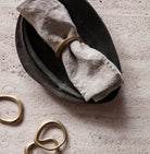 Flow Napkin Ring Brass