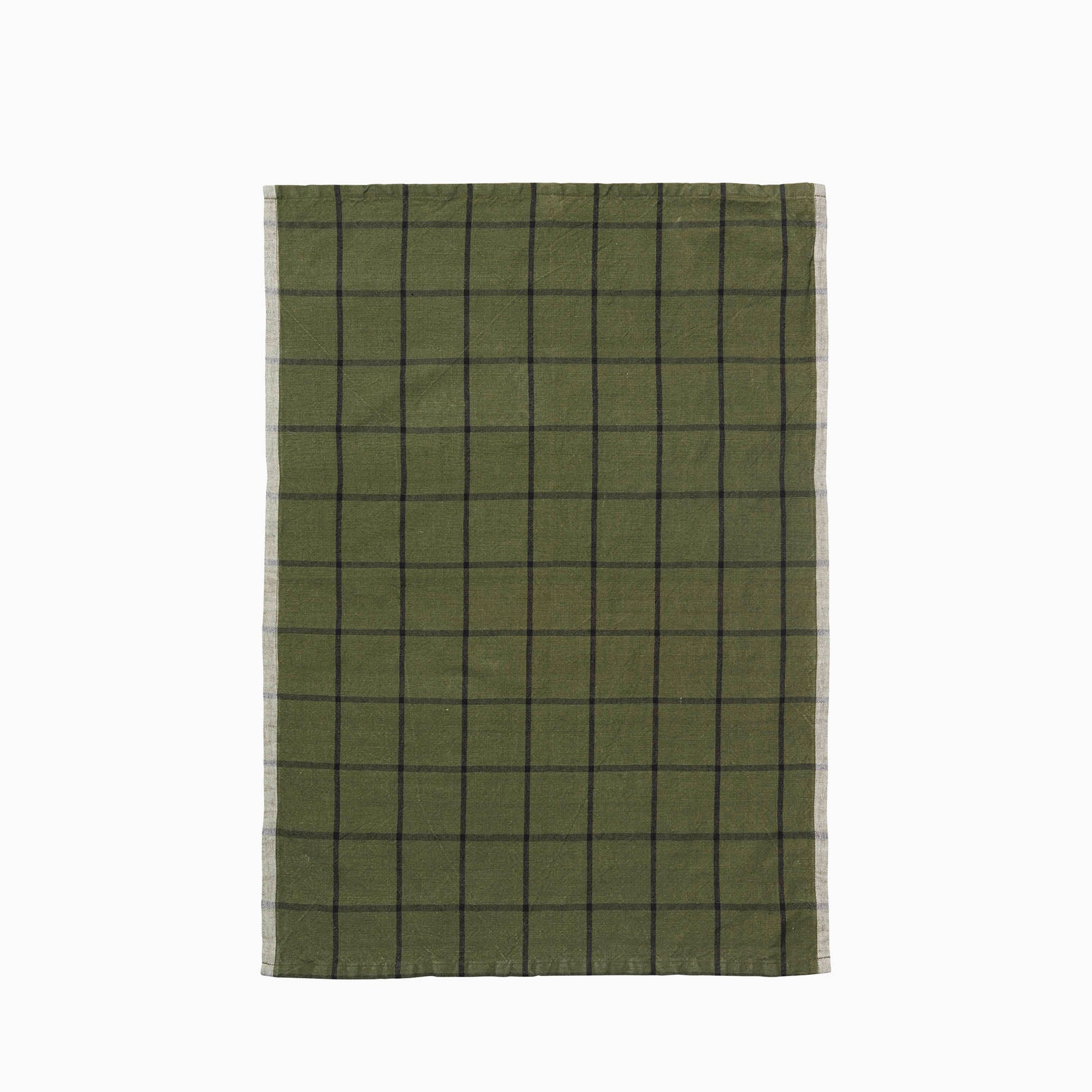 Ferm Living Hale Tea Towel Green Black