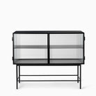 Ferm Living Haze Sideboard Reeded Glass Black