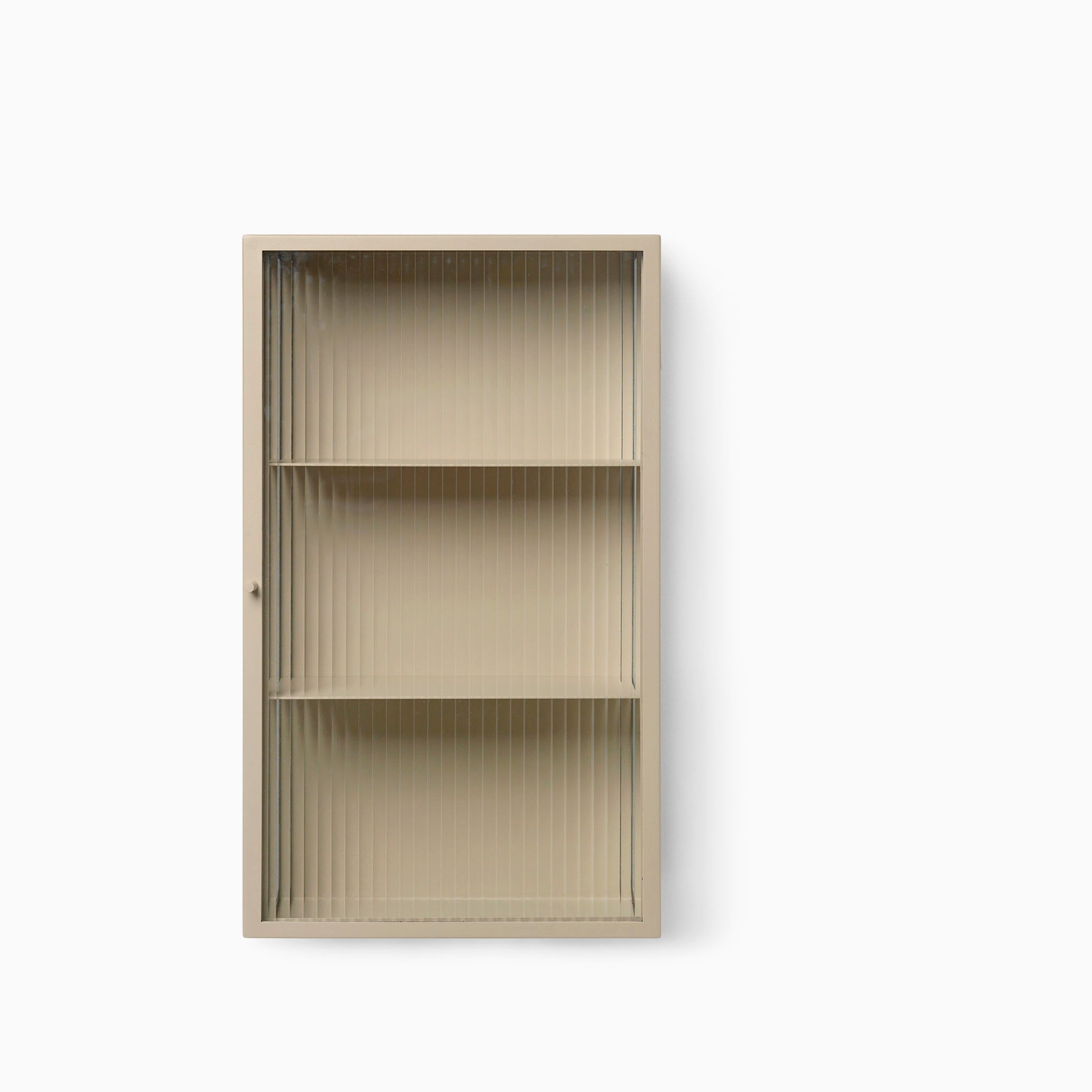 Ferm Living Haze Wall Cabinet Reeded Glass Cashmere