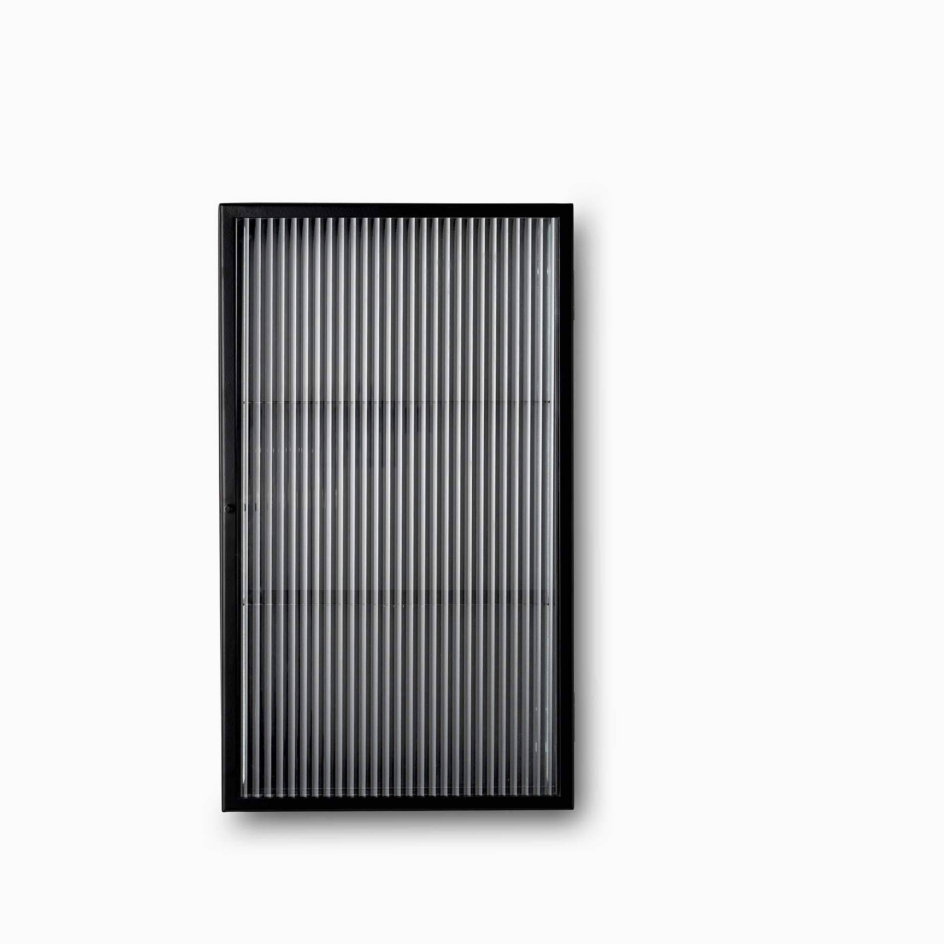 Ferm Living Haze Wall Cabinet Reeded Glass Black