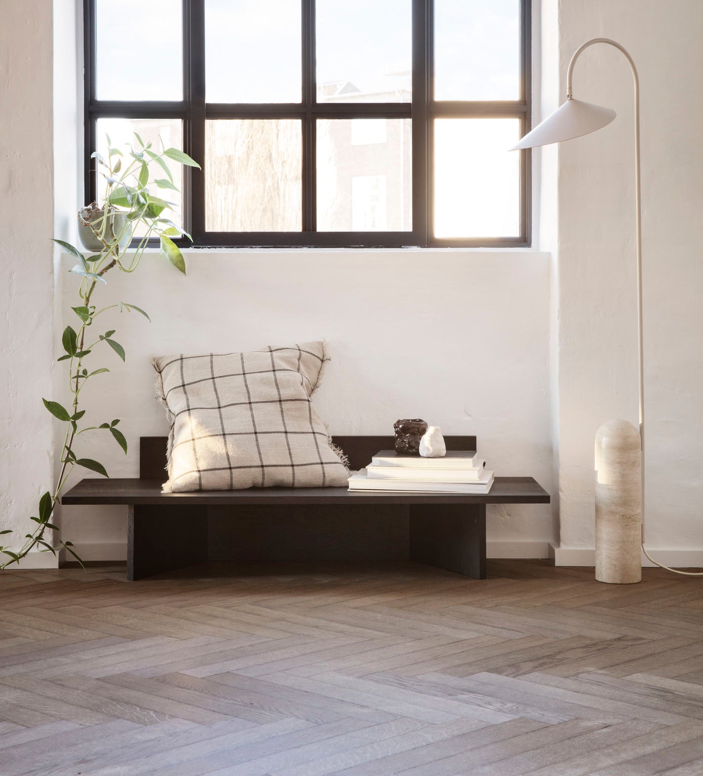 Ferm Living Oblique Bench - Black – Arrival Hall