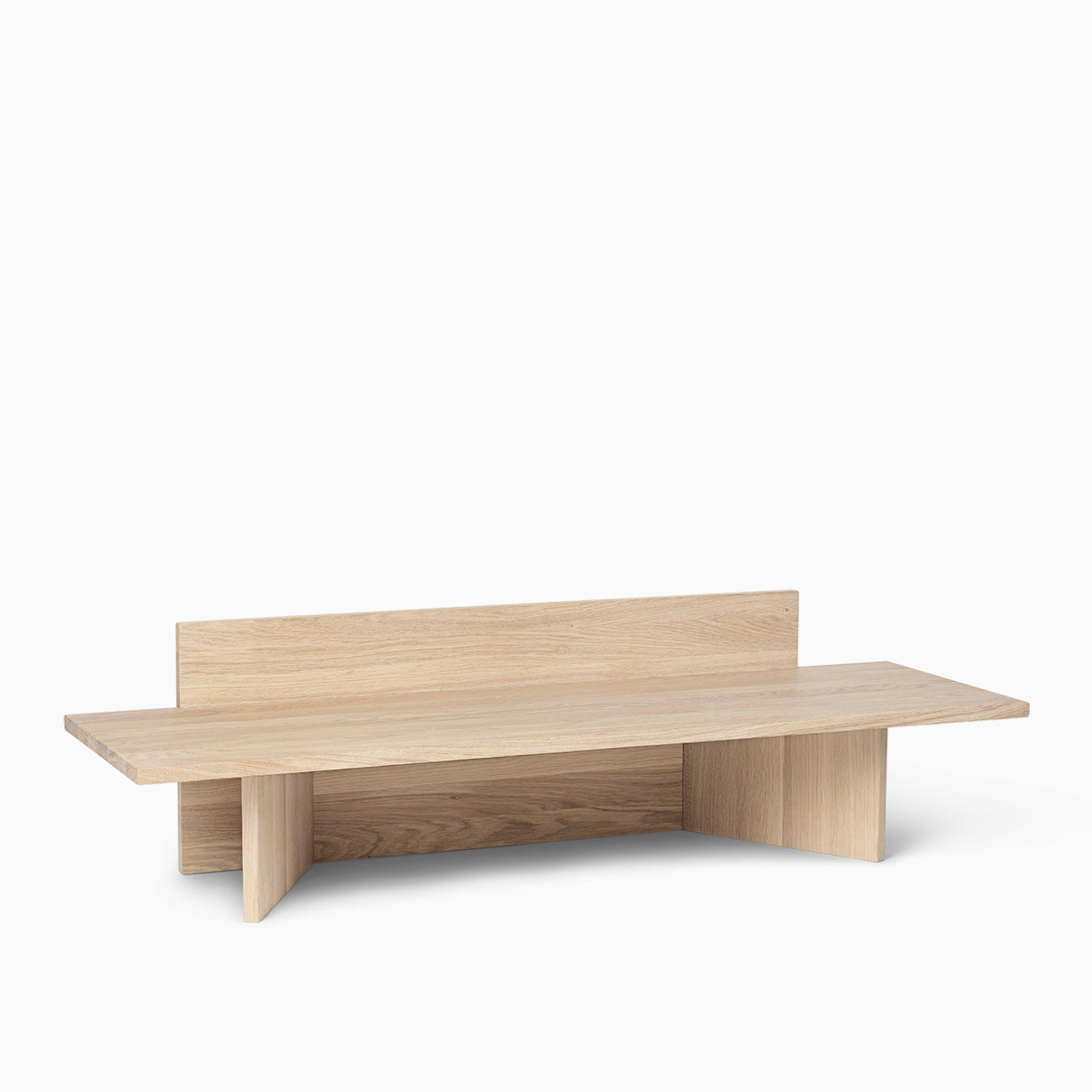 Ferm Living Oblique Bench - Oak – Arrival Hall
