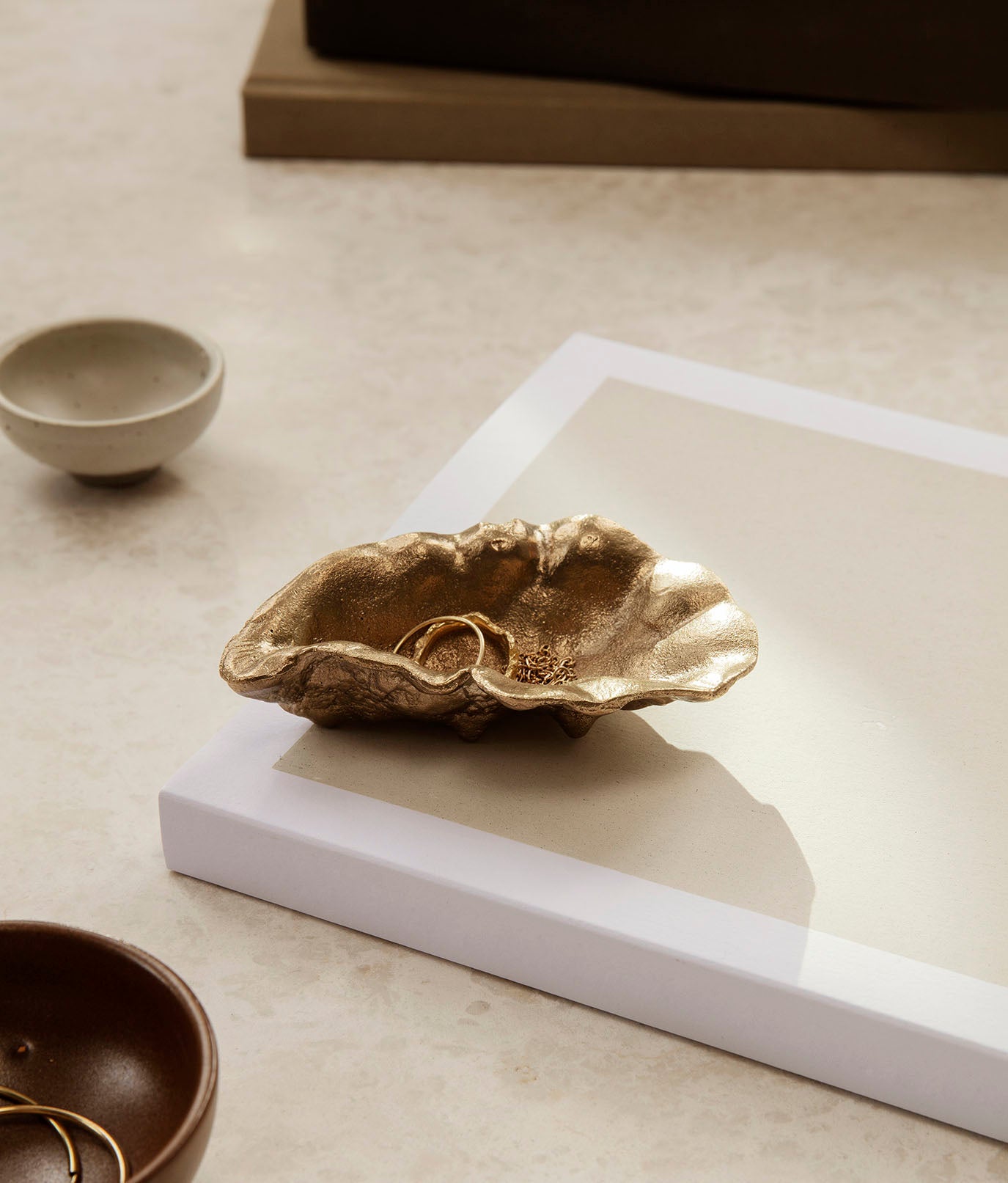 Ferm Living Oyster Bowl Brass
