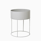 Ferm Living Plant Box Round Light Grey