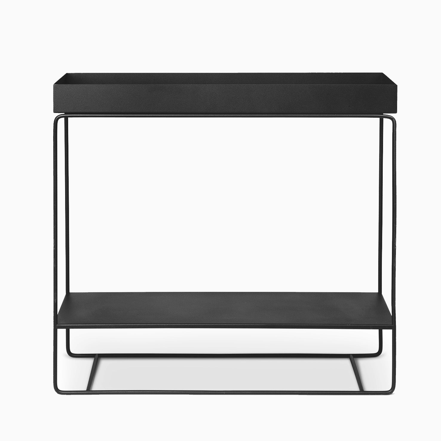 Plant Box Two Tier Black