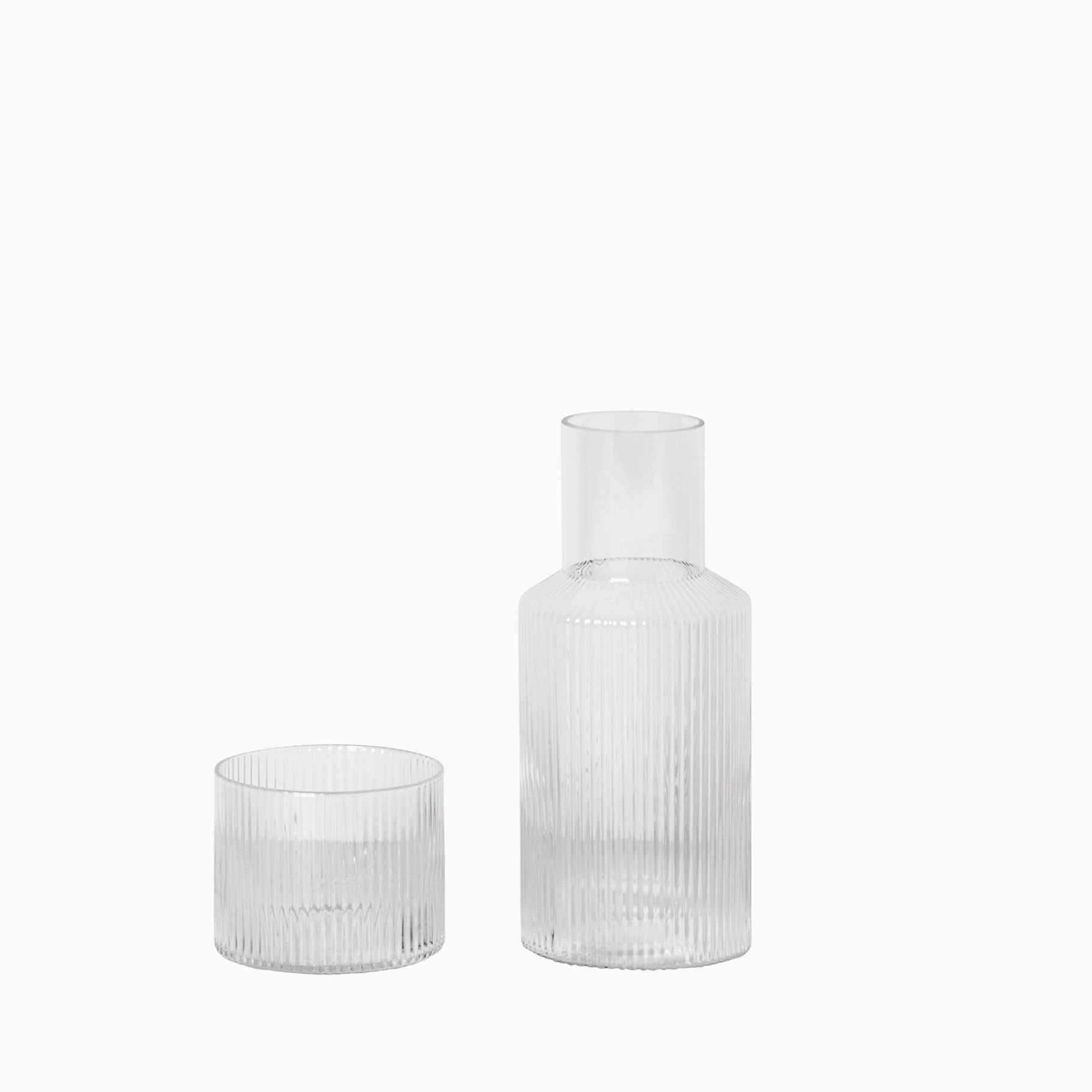 Ferm Living Ripple Carafe Set Clear