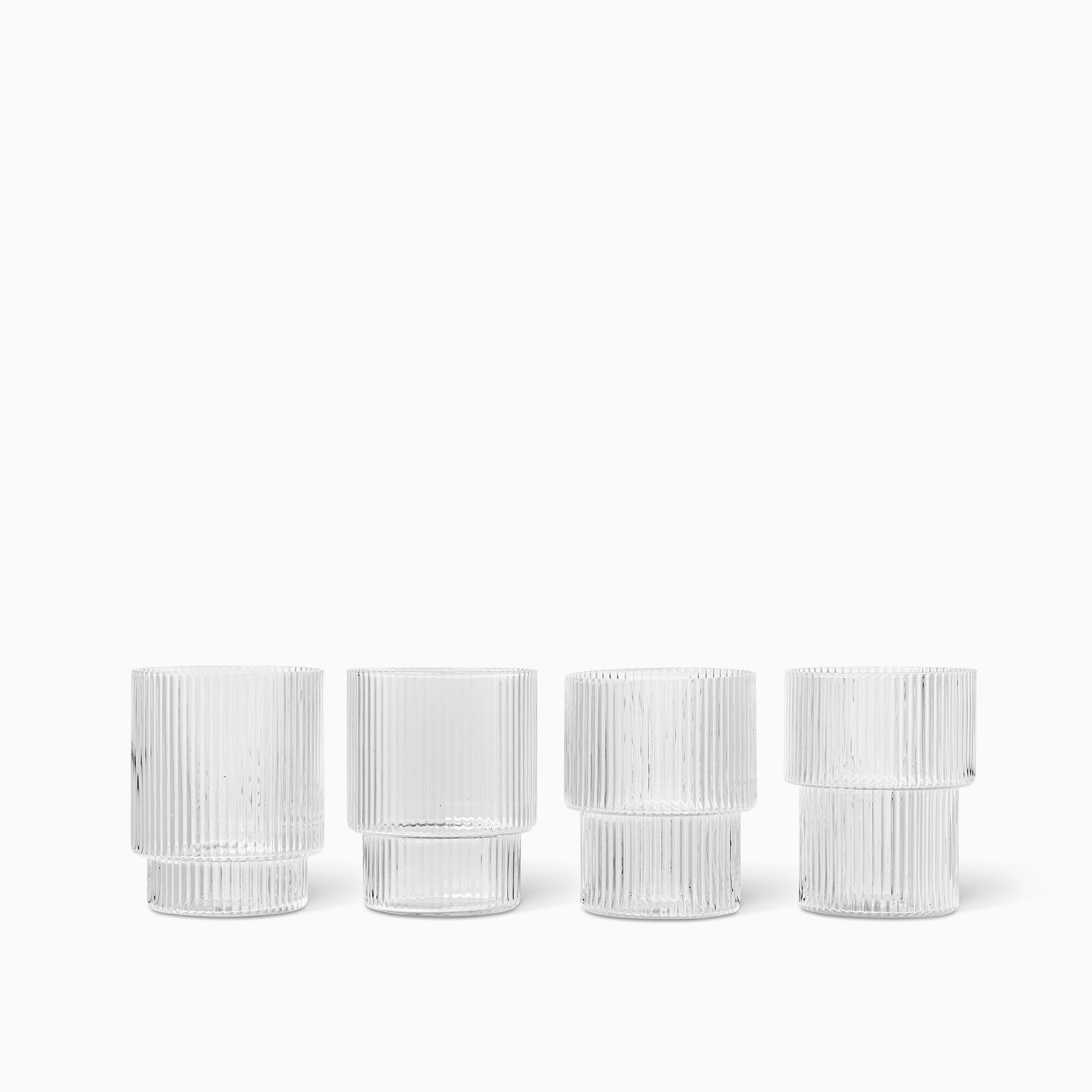 Ferm Living Ripple Glasses Clear