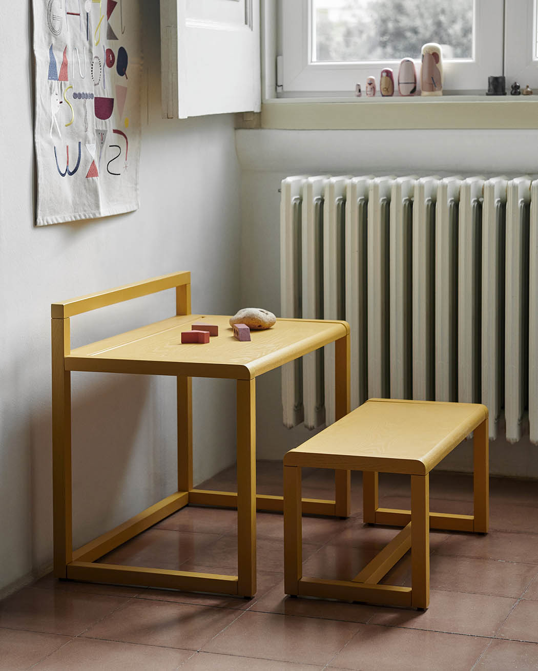 Ferm Living Little Architect Bench Yellow