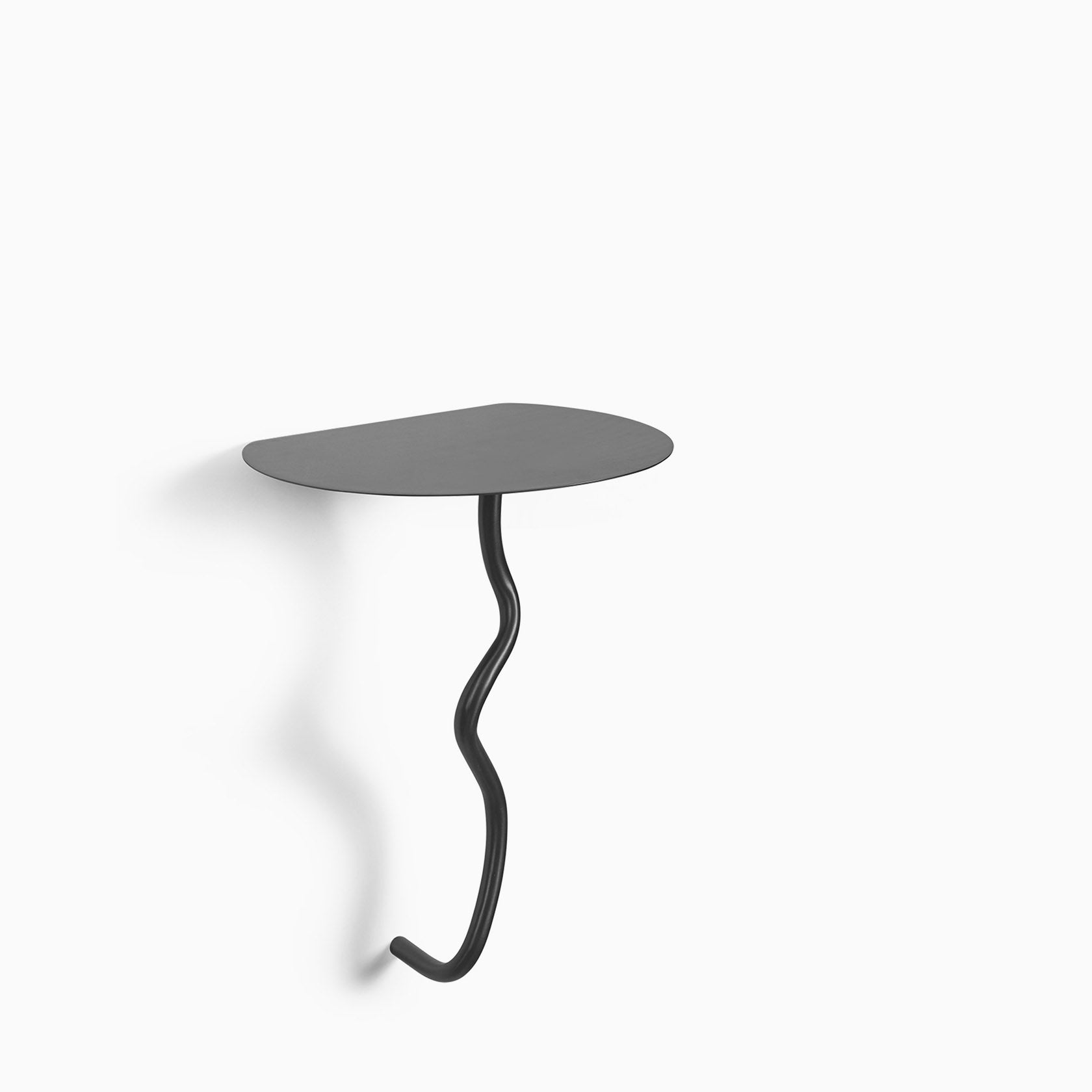 Ferm Living Curvature Wall Table Black Brass