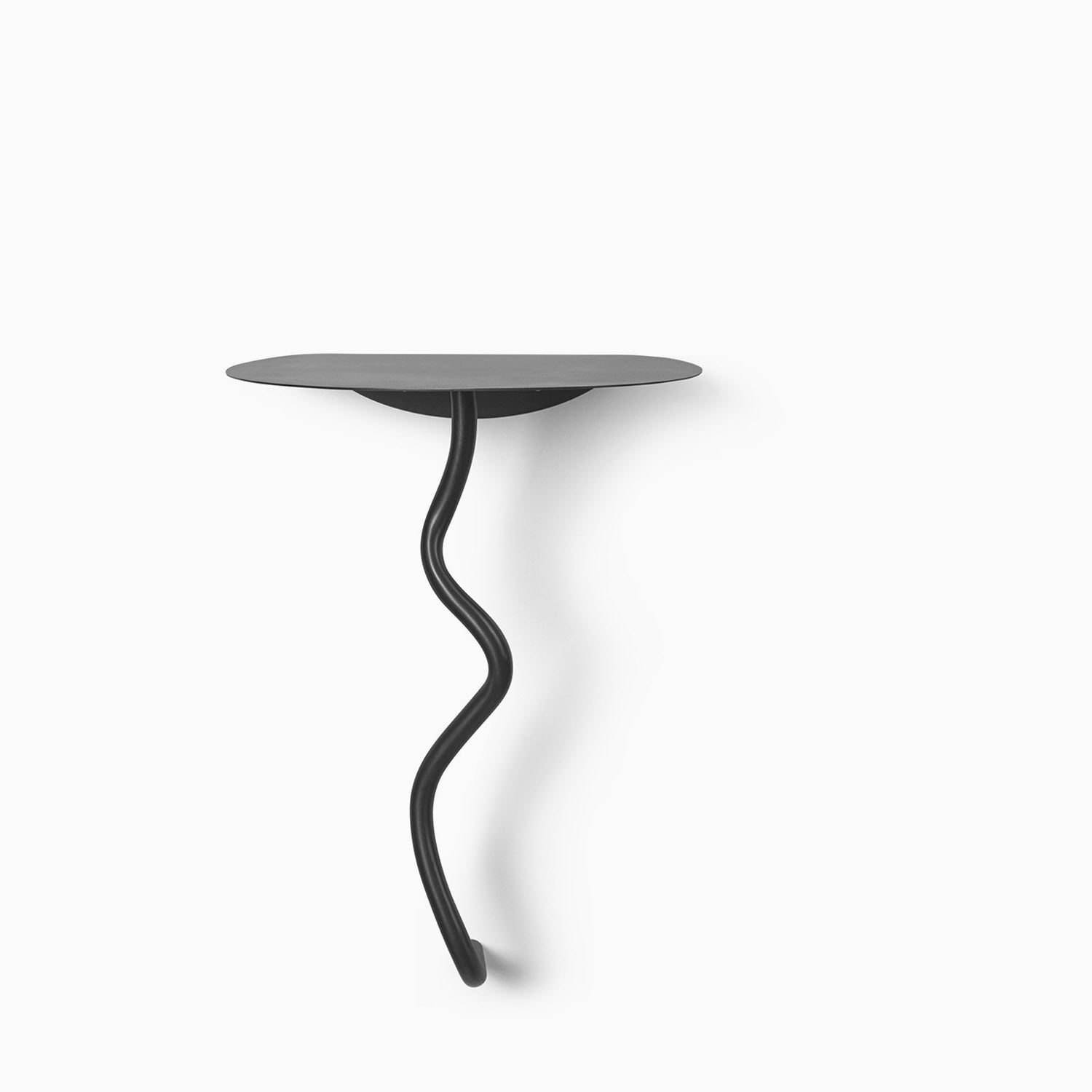 Ferm Living Curvature Wall Table Black Brass