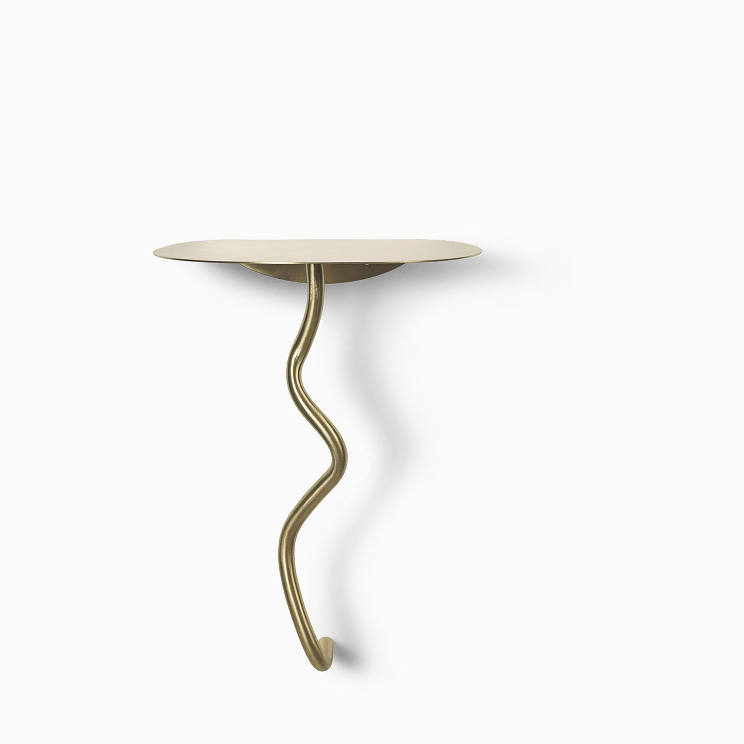 Ferm Living Curvature Wall Table Brass