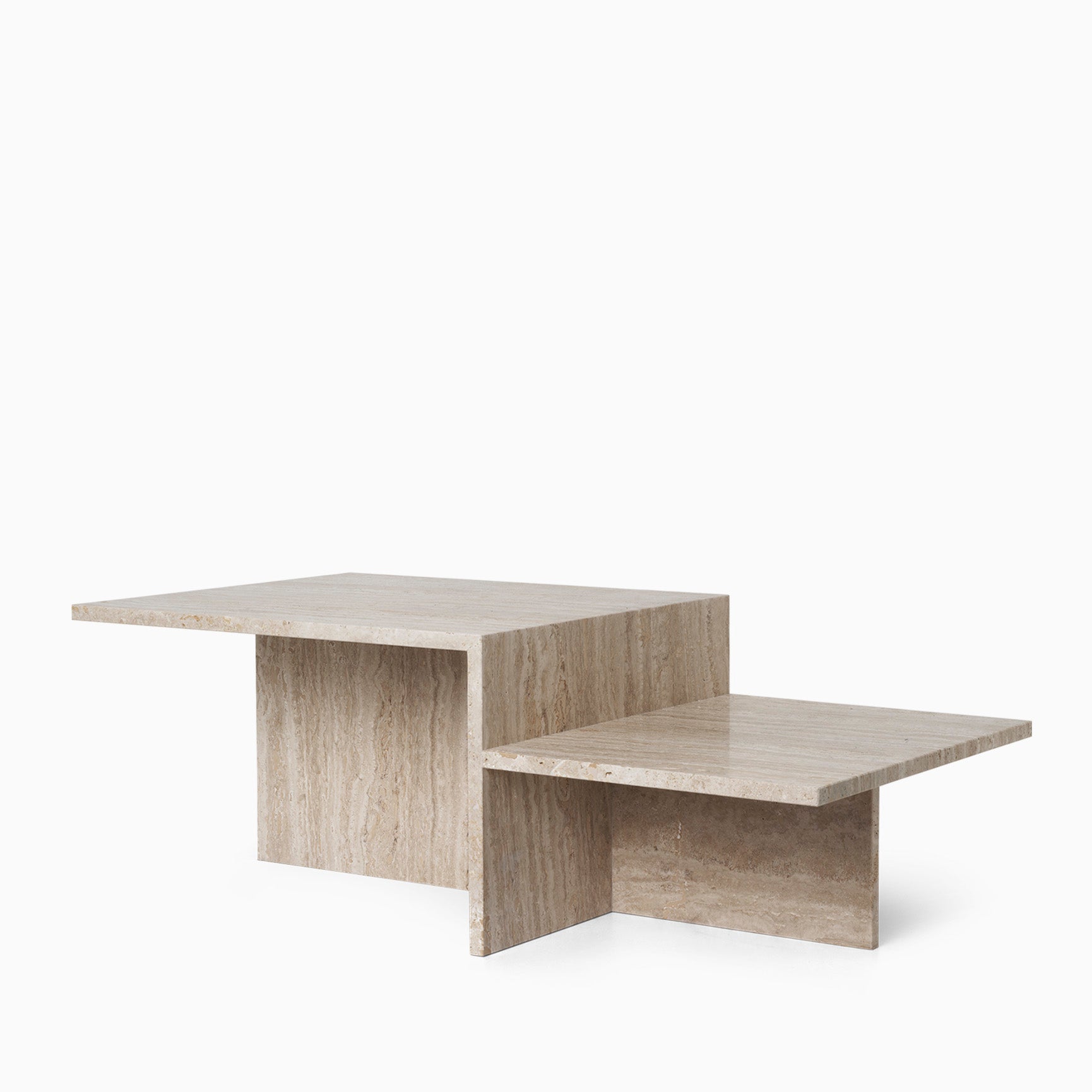 【美品】Ferm Living travertine coffee table Ferm Living Distinct Coffee Table - Travertine – Arrival Hall