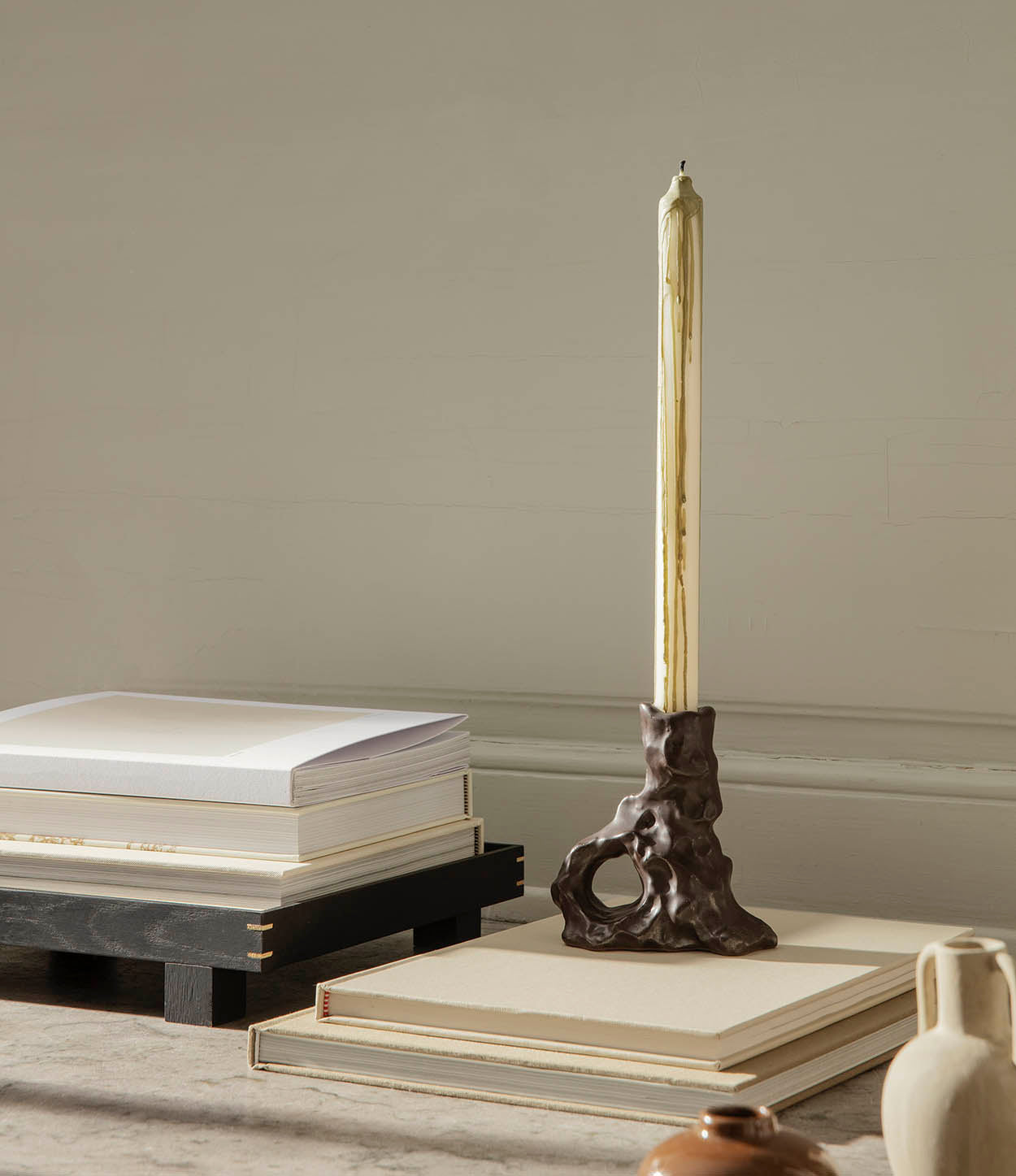 Ferm Living Dryp Candles Olive 