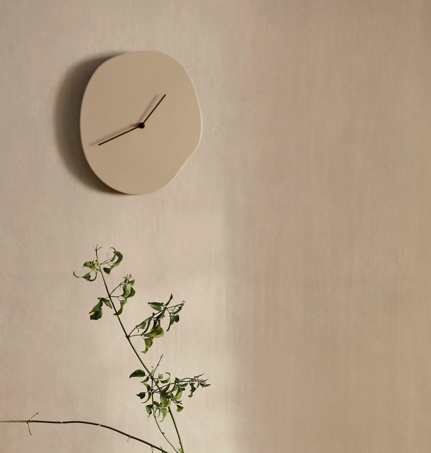 Ferm Living Melt Wall Clock Cashmere