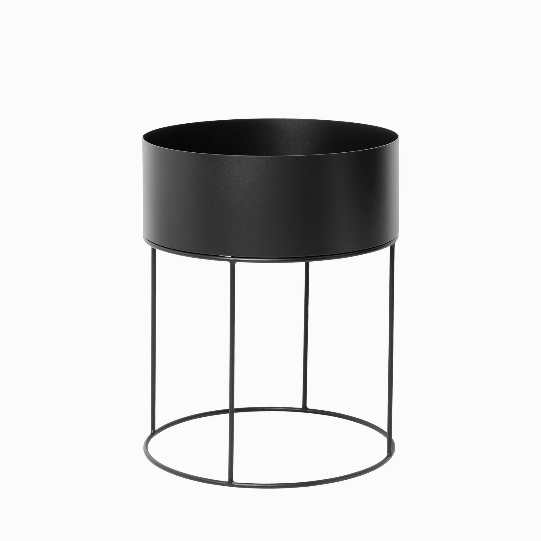 Ferm Living Plant Box Round Black