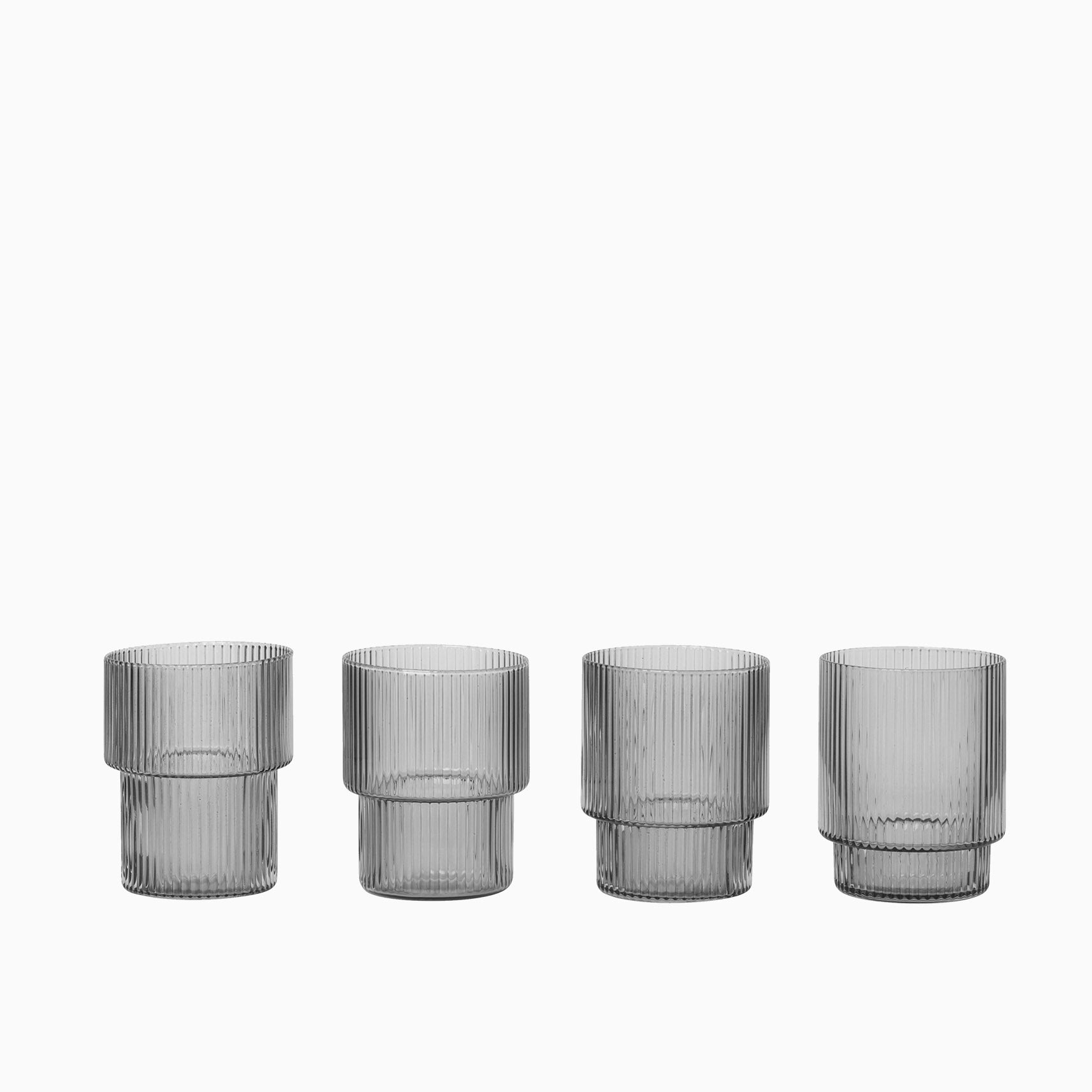 Ferm Living Ripple Glass Smoked Grey