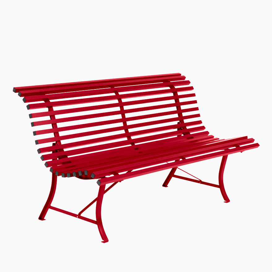Fermob Louisiane Bench 150cm Poppy